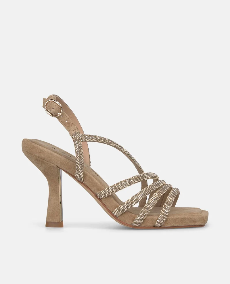 SANDALIA TUBULAR BRILLO