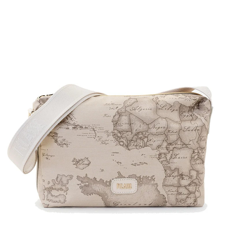 Borsa Donna a Tracolla 1A Classe Alviero Martini linea Soft Petals in Tessuto Soft Geo Safari LE56