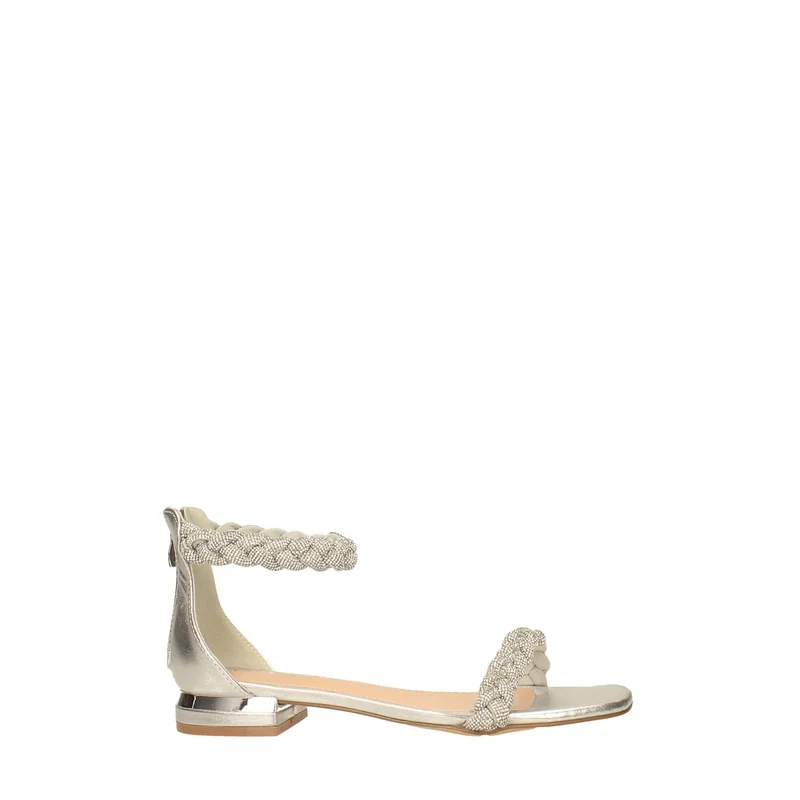 Sandali con strass. Tacco alto 2cm