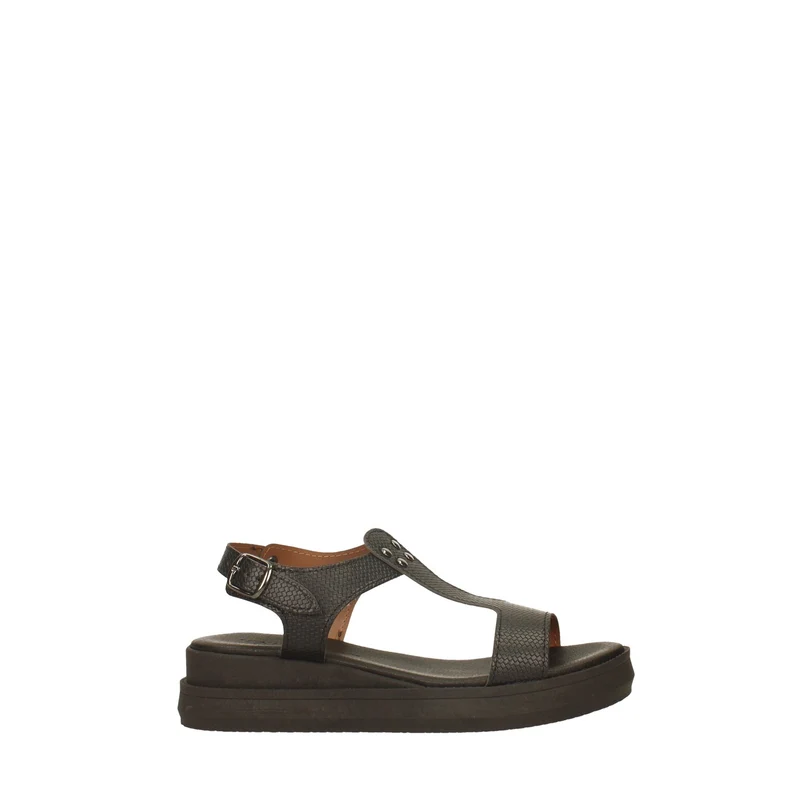 Sandali con zeppa. Made in Italy. Tacco alto 4 cm