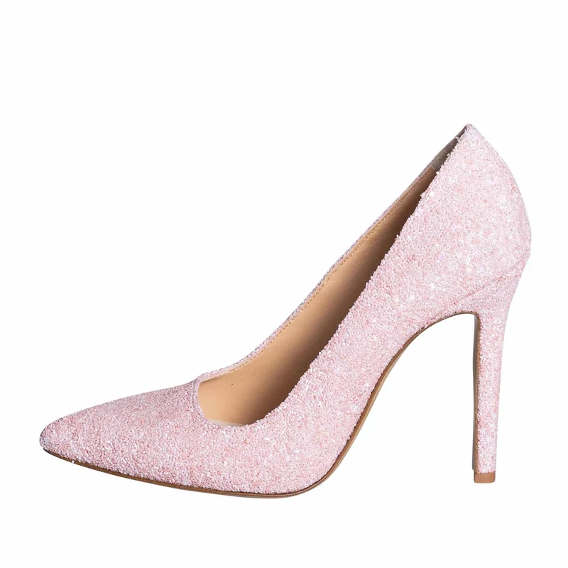 Scarpe sposa rosa cipria con tacco alto