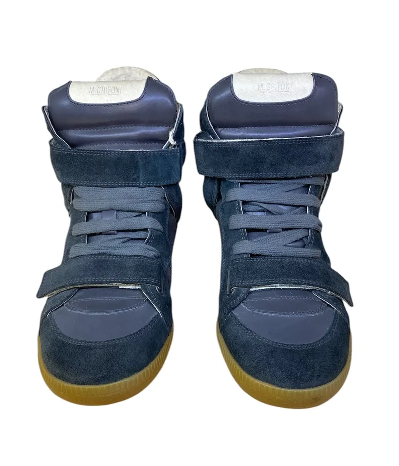 Sneakers Collo Alto con Strappi