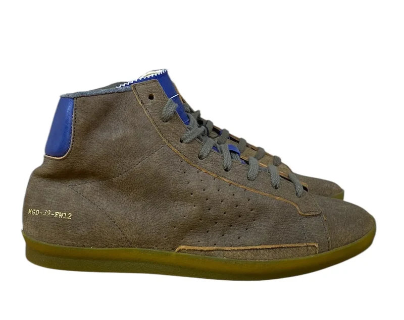 Sneakers Collo Alto in pelle scamosciato