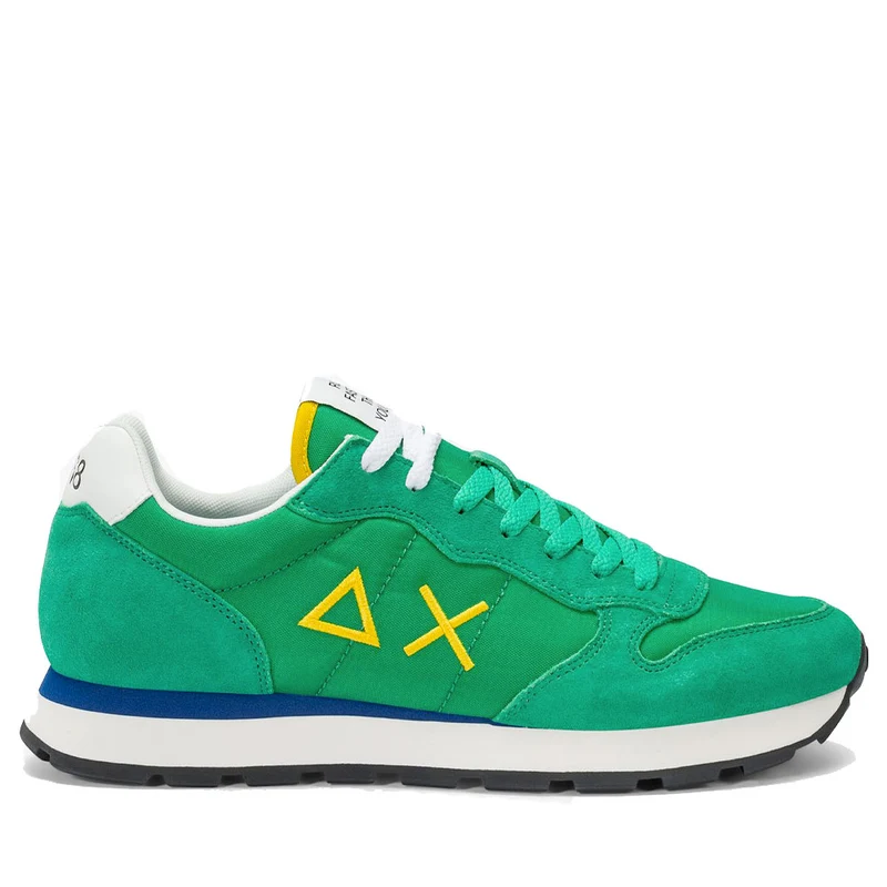 Scarpe Uomo Sun68 Sneakers Tom Solid Verde Prato - Z36101