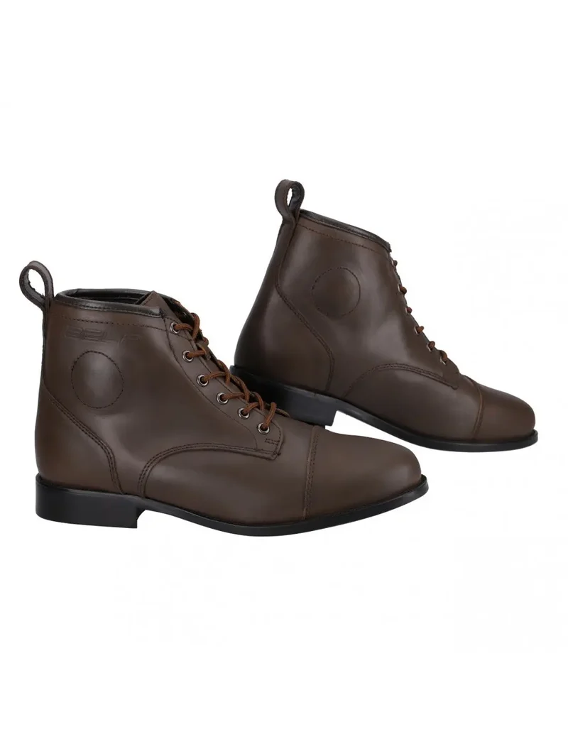BELA CITIZEN IMPERMEABILE 100% PELLE URBANO STIVALI DI MOTO MARRONE