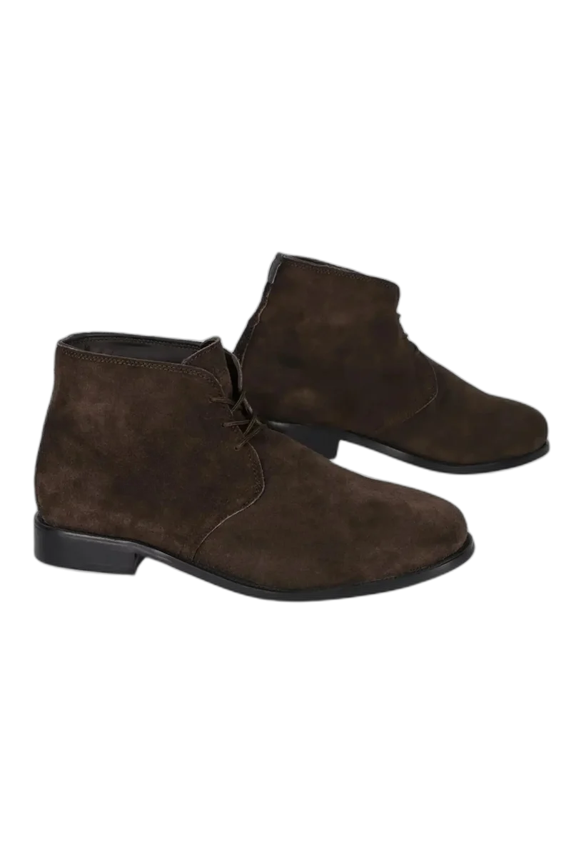 BELA KENT URBAN STIVALI DI MOTO BUIO IMPERMEABILE 100% PELLE MARRONE