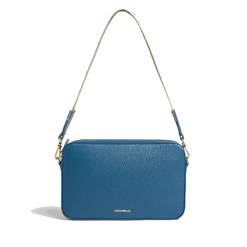 Borsa Donna a Tracolla COCCINELLE Linea Tebe Colore Deep Blue