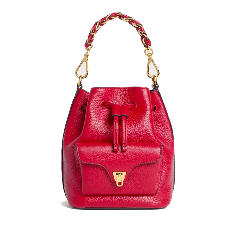 Borsa Donna a Mano COCCINELLE in Pelle linea Beat Generation Small Colore Scarlet