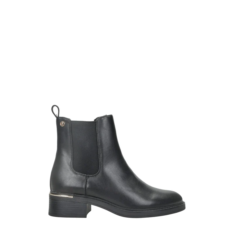 Stivaletti con dettaglio metallizzato.Tacco alto 4cm