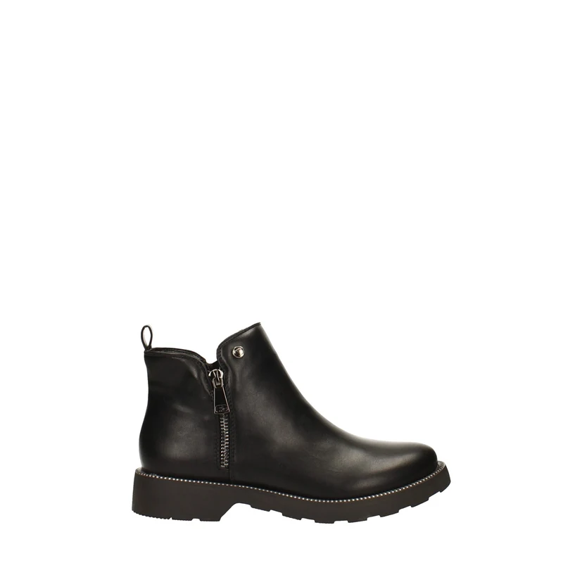 Stivaletti con inserti metallici. Tacco alto 3cm