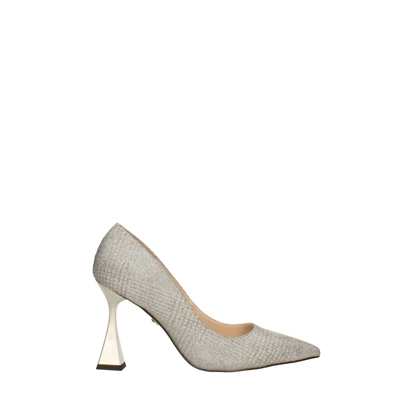 Pumps glitterate. Tacco piramidale alto 9cm