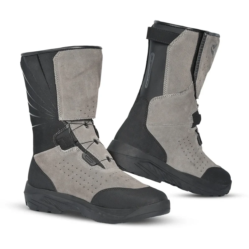 R-TECH RAVEN STIVALI DI MOTO UOMO GRIGIO NERO