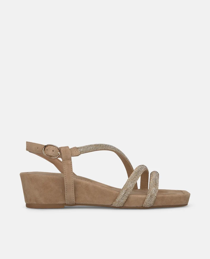 SANDALIA CUÑA TIRA TUBULAR
