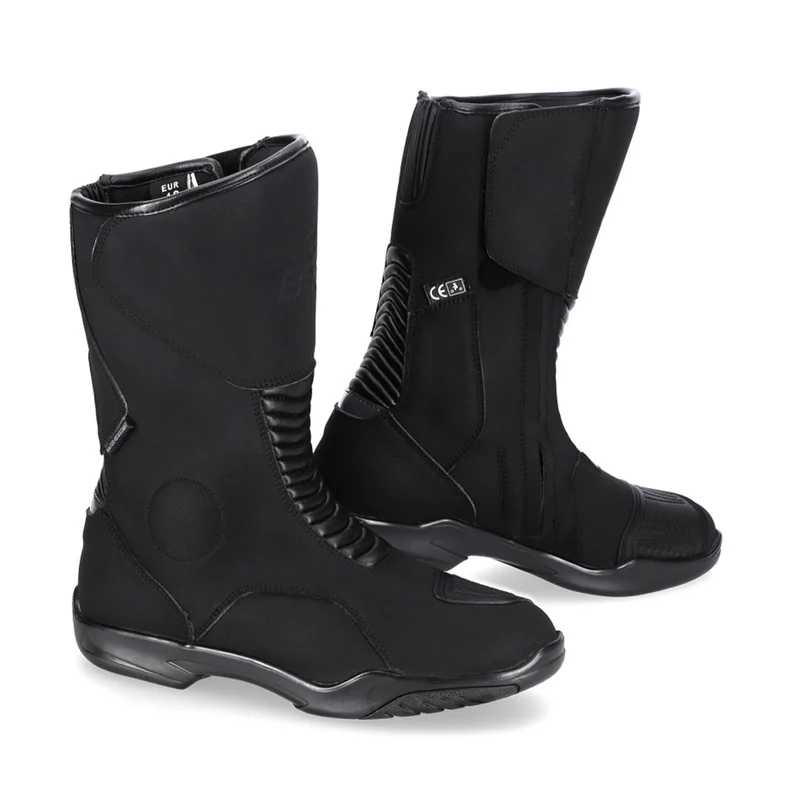 BELA EXPLORER TURISMO IMPERMEABILE PELLE STIVALI DI MOTO NERO