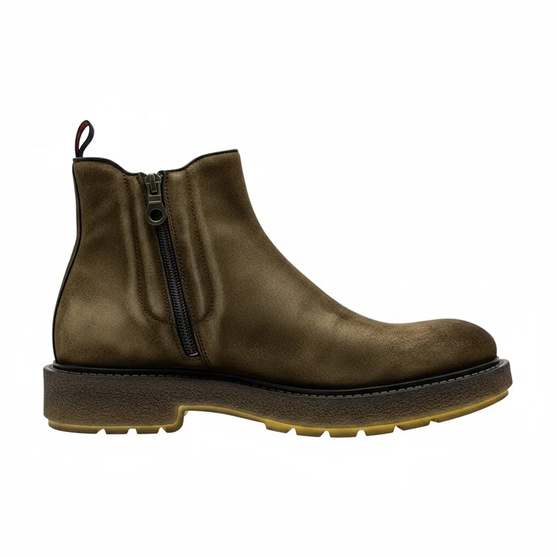 Stivaletto E310 beatles mezzo collo con ziop