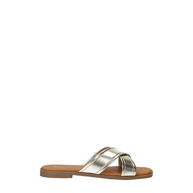 Sandali flat con listini in strass