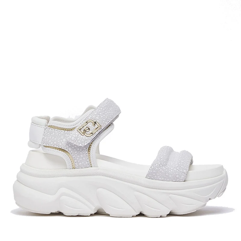 Sandali Chuncky Donna LIU JO Steffy Sandal 01 in Suede Bianco
