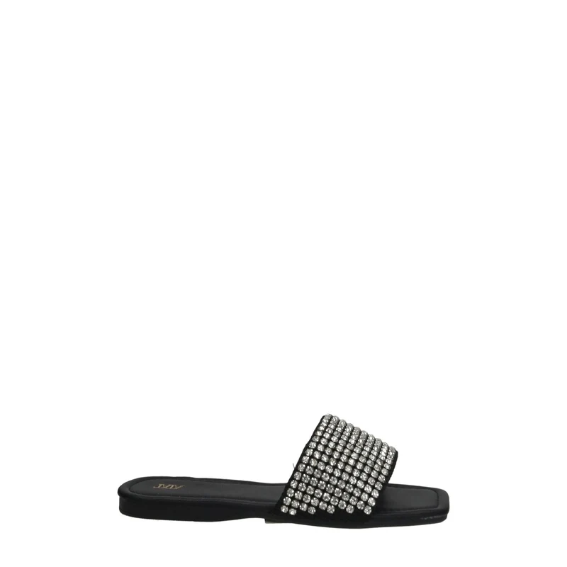 Sandali flat con glitter
