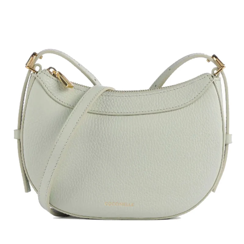 Borsa Donna a Tracolla COCCINELLE in Pelle Celadon Green Linea Whisper