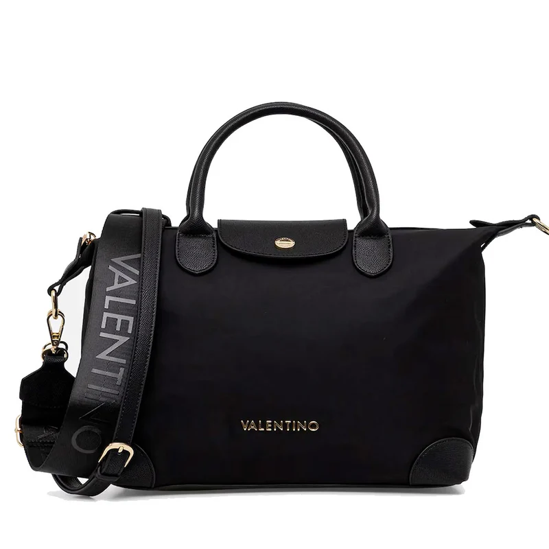 Borsa Donna a Mano con Tracolla in Tessuto VALENTINO BAGS linea Jolly Re Colore Nero