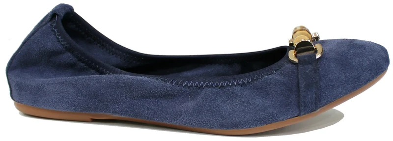 BALLERINA DONNA BAMBU' CAMOSCIO BLU