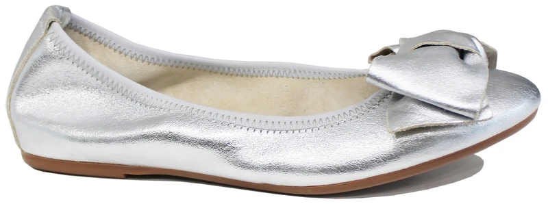 |BALLERINA DONNA FIOCCO LAMINATO ARGENTO|