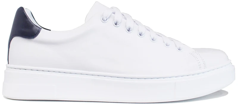 |SNEAKER UOMO ACS PELLE BIANCA/BLU|