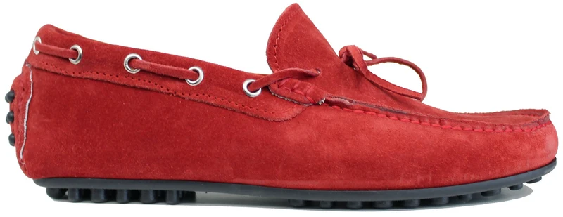 |MOCASSINO UOMO BARCA CAMOSCIO ROSSO|