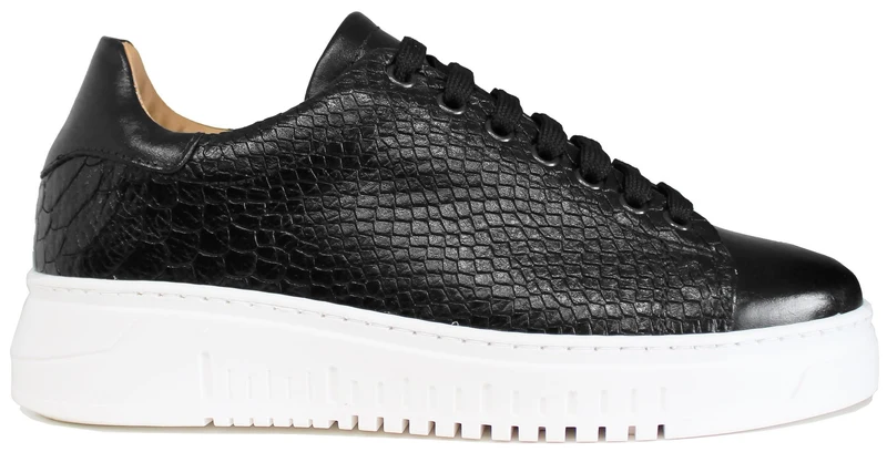 SNEAKER UOMO COCCO PELLE NERA