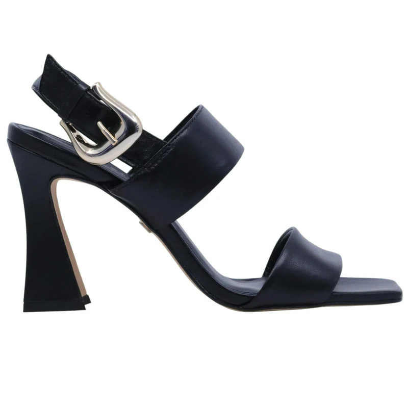 Sandalo con tacco donna Carrano 467034 in pelle nera