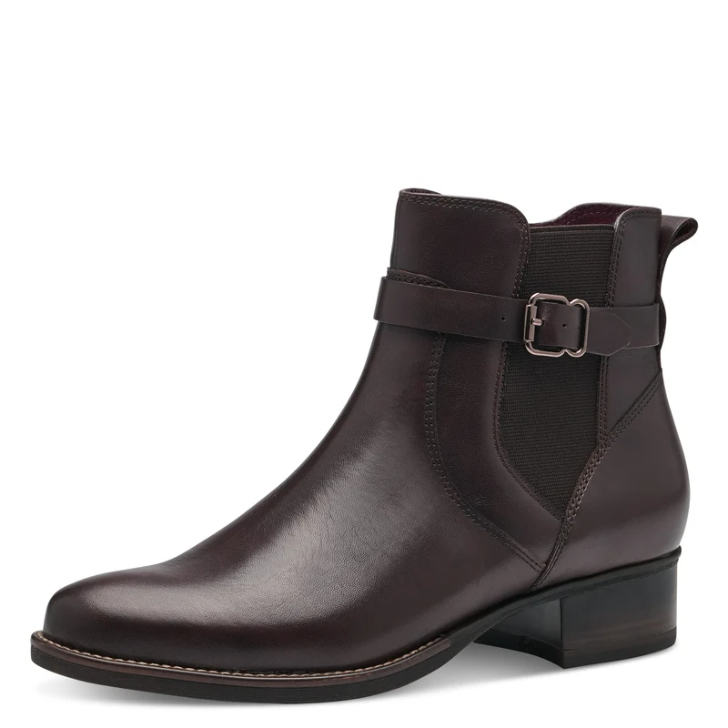 Tamaris Tronchetto pelle marrone