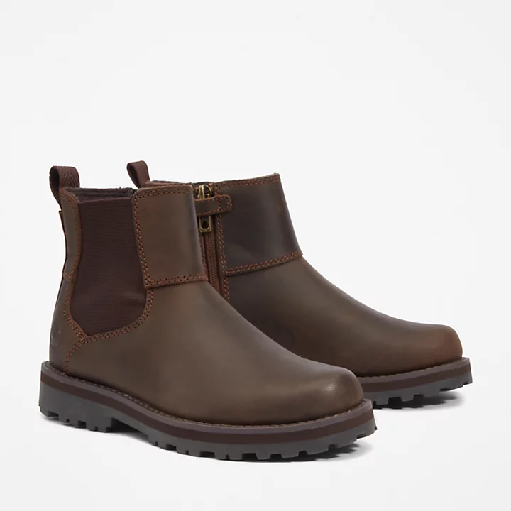 Timberland Stivaletto Chelsea Courma Kid Marrone Scuro
