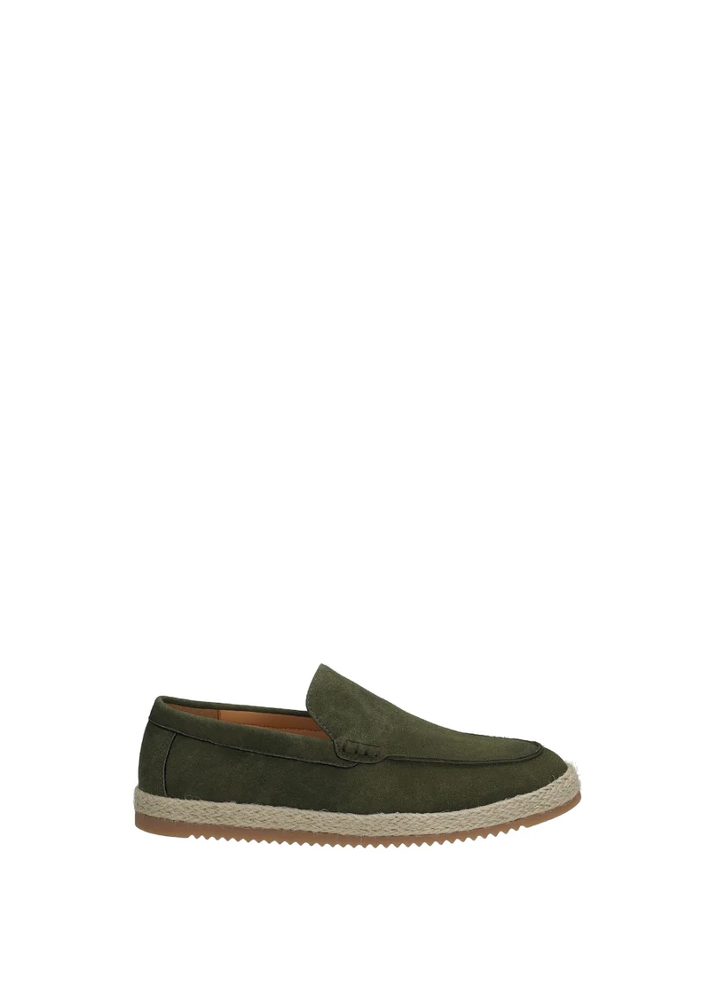 Mocassini uomo in PU e gomma modelli brown e green
