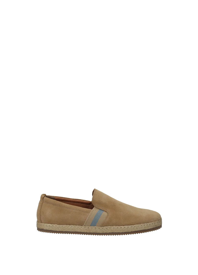 Slip-on uomo varii in vero camoscio con suola in gomma