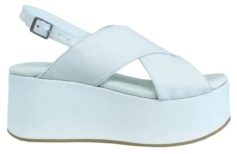 |ACS ZEPPA DONNA FASCIA INCROCIATA PELLE PANNA|
