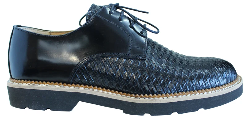 |DERBY UOMO PELLE NERO|