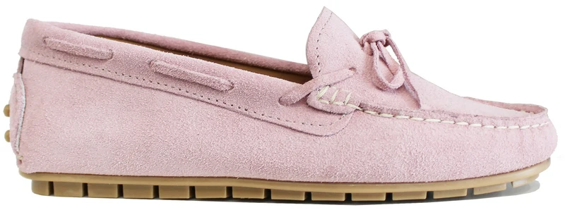 MOCASSINO DONNA BARCA CAMOSCIO ROSA