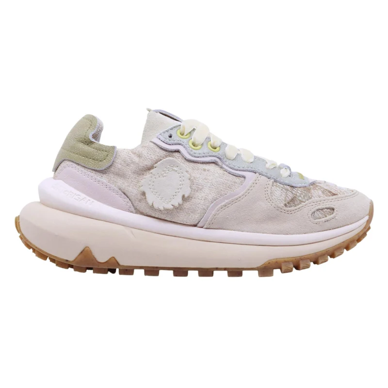 Satorisan Chacrona Metta Lino sneaker donna in lino bianco