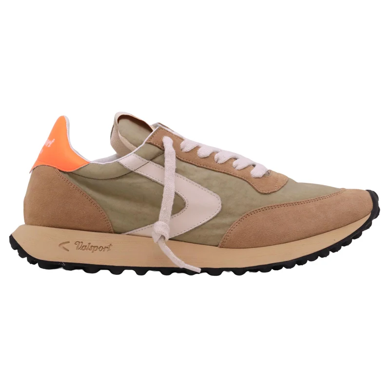 Valsport Start Heritage Nylon Vintage Fluo Roc 3038 sneaker uomo in nylon e camoscio verde salvia