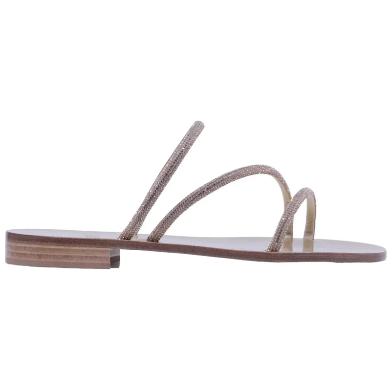 Paolo Ferrara 3114 T15 Flex Oro sandalo caprese donna con strass oro