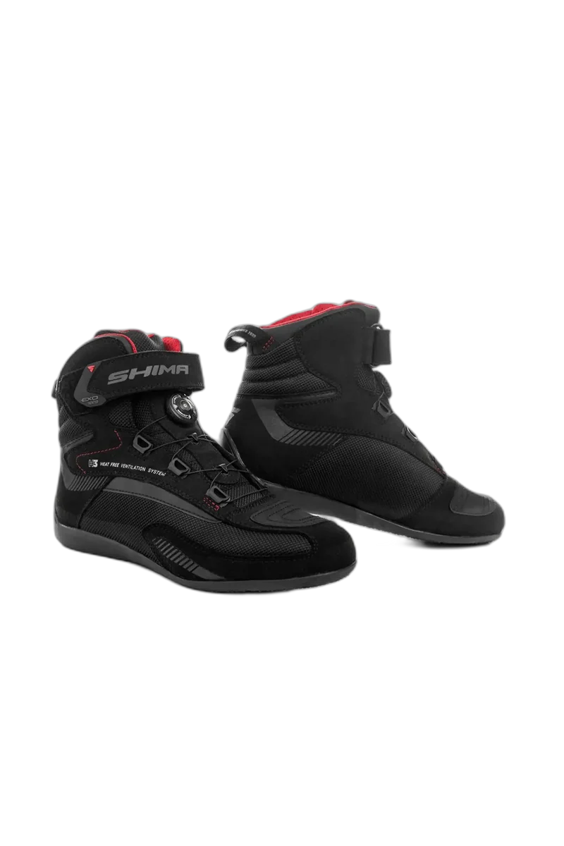SHIMA EXO VENTED TURISMO STIVALI DI MOTO UOMO NERO