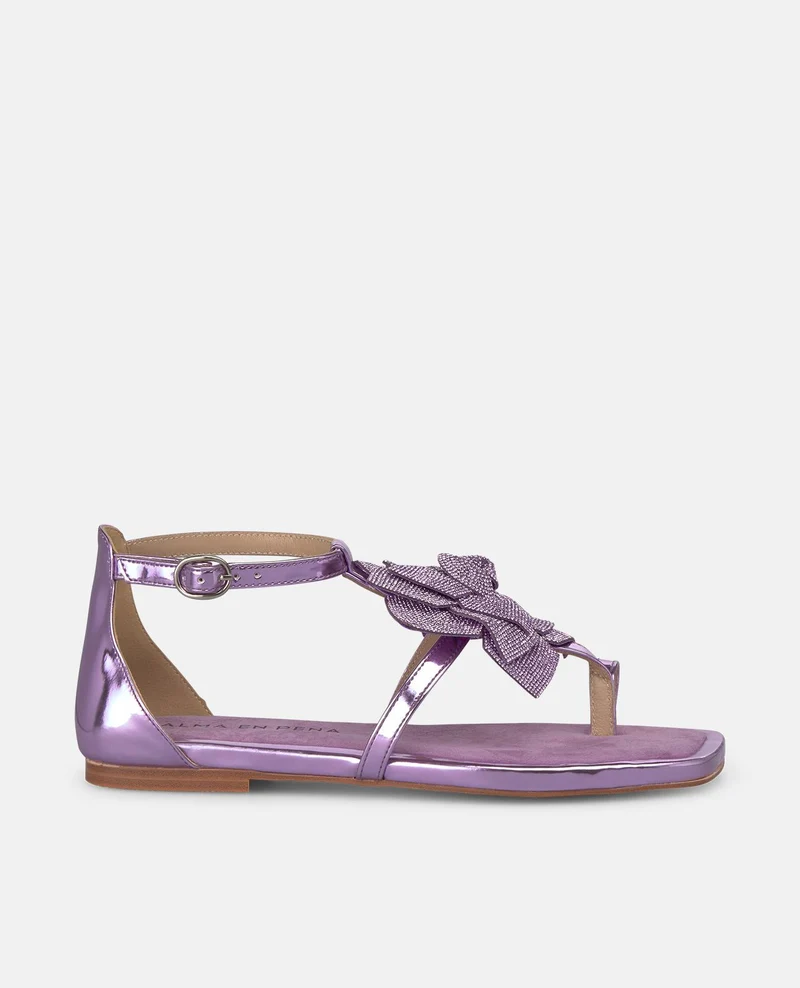 SANDALIA PLANA FLOR