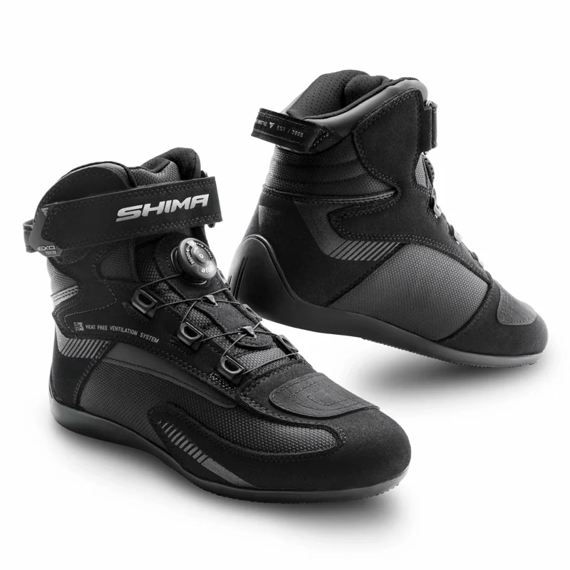 SHIMA EXO STIVALI DI MOTO UOMO NERO