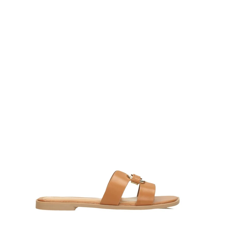 Sandali flat con morsetto