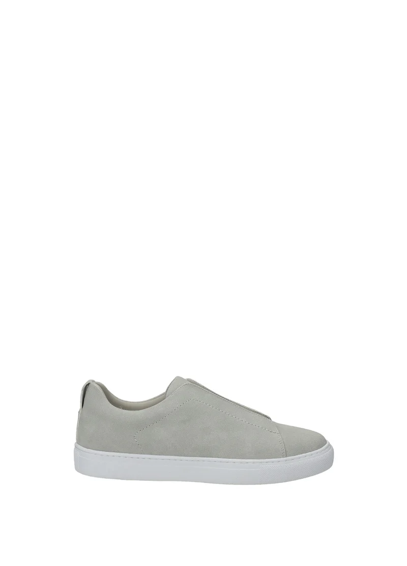Sneakers uomo in suede con suola in gomma