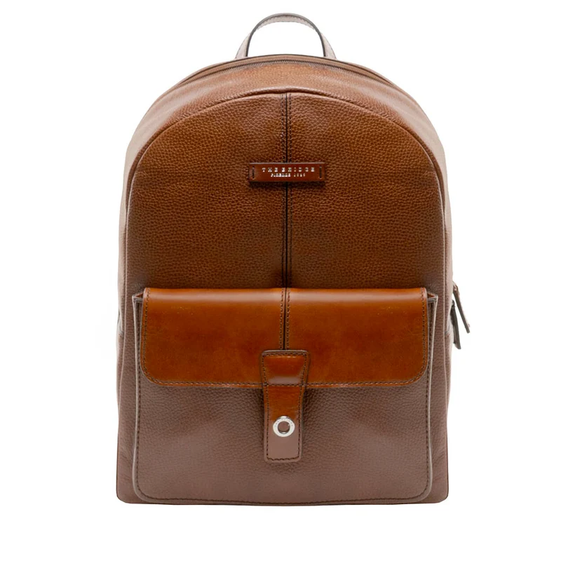 Zaino Uomo Porta PC THE BRIDGE linea Biagio in Pelle Marrone