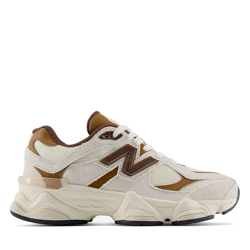 Sneakers Running NEW BALANCE 9060 in Pelle e Mesh Breakfast Tea e Angora