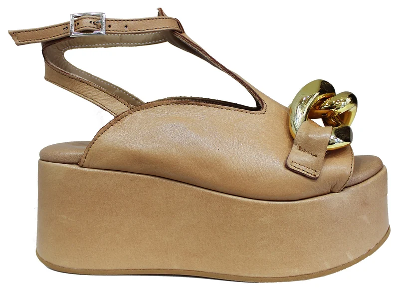 |ACS ZEPPA DONNA CON CATENA PELLE MANDORLA|