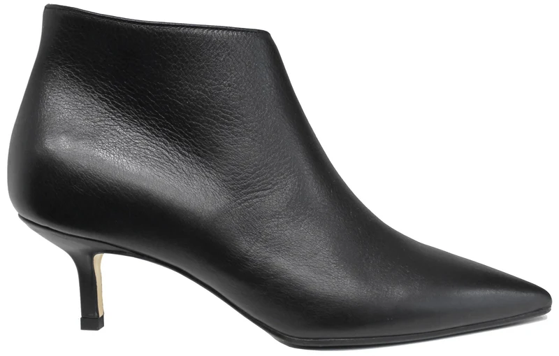|TRONCHETTO DONNA A PUNTA PELLE NERA|