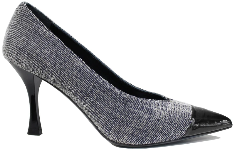 |DECOLTE' DONNA PUNTALE TESSUTO JEANS|